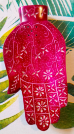 Wierookbrander Hamsa Hand - roze