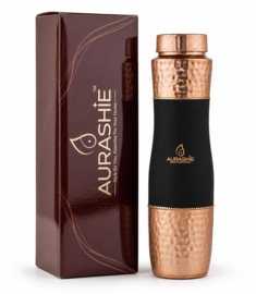 Koperen drinkfles met anti slip midden - 900 ml