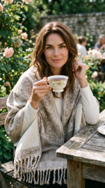 Luxe Sjaal / Omslagdoek / Grand Foulard - Yak Wol (nr. 2)