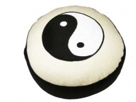 Yin Yang - zwart / wit - meditatiekussen