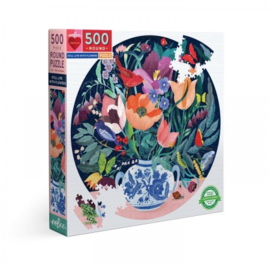 Still Life with Flowers - 500 - ronde puzzel
