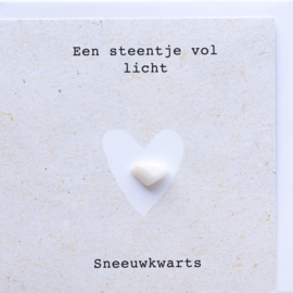 Wenskaart edelsteen - Sneeuwkwarts