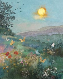 K018 Butterfly Sunset - Bug Art