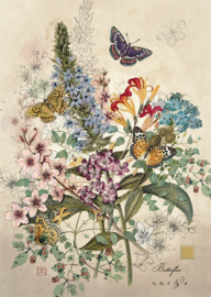 D162 Botanical Butterflies - BugArt