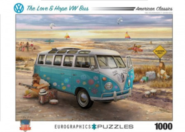 The Love & Hope VW bus - Greg Giordano - 1000 - puzzel