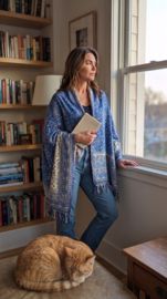 Luxe Sjaal / Omslagdoek / Grand Foulard - Yak Wol (nr. 11)