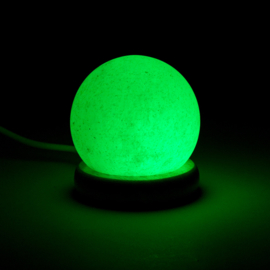 Mini Mood zoutlampje bol wit USB + LED