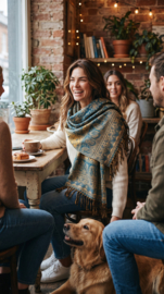 Luxe Sjaal / Omslagdoek / Grand Foulard - Yak Wol (nr. 8)
