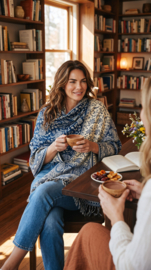 Luxe Sjaal / Omslagdoek / Grand Foulard - Yak Wol (nr. 15)