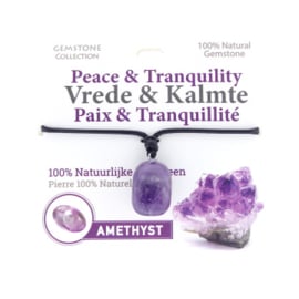 335013 - Amethist Edelsteen Ketting - Vrede en Kalmte