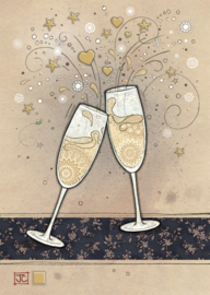 D190 Champagne Glasses - BugArt