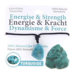 335024 - Turkoois Edelsteen Ketting - Energie en Kracht