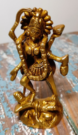 Goudkleurig Kali beeld - ~12 cm
