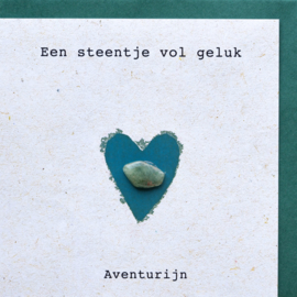 Wenskaart edelsteen - Aventurijn