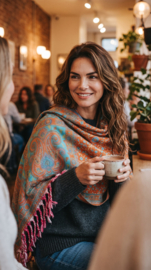 Luxe Sjaal / Omslagdoek / Grand Foulard - Yak Wol (nr. 9)