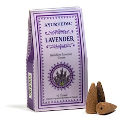 Ayurvedische Lavendel backflow wierookkegels