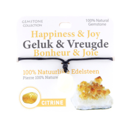 335019 - Citrien Edelsteen Ketting - Geluk en Vreugde