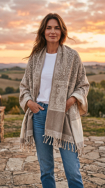 Luxe Sjaal / Omslagdoek / Grand Foulard - Yak Wol (nr. 2)