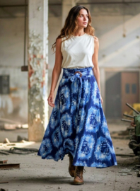 Thaise rok met gesp / Blue batik