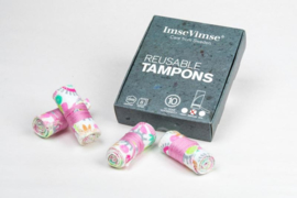 ImseVimse wasbare Mini tampons - 8 stuks - Flower 100% Organic Cotton