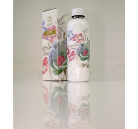 Drinkfles LG / Wonderful White Flowers / 500 ml