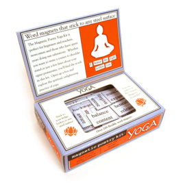 Yoga magnetic poetry kit