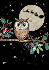 MC049 Christmas Owl - Bug Art kerst