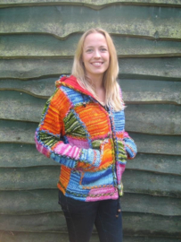 Wollen vest patchwork - Multi Colour - S t/m XXL