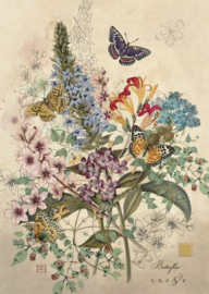 D162 Botannical Butterflies - BugArt