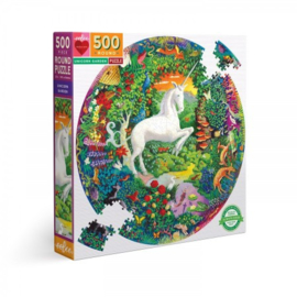 Unicorn Garden - 500 - ronde puzzel