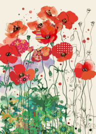 B031 Red Field Poppies - BugArt