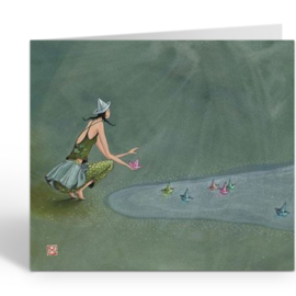 Dubbele wenskaart - Gaelle Boissonnard - QB25141 - LA PAIX