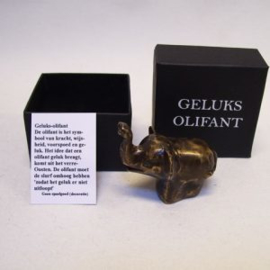 Geluks olifant BRONS