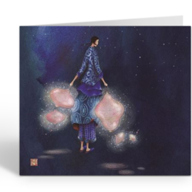 Dubbele wenskaart - Gaelle Boissonnard - QB25140 - TRAVERSER LA NUIT