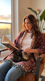 Luxe Sjaal / Omslagdoek / Grand Foulard - Yak Wol (nr. 12)