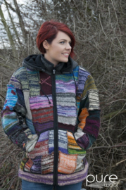 Wollen vest patchwork - Multi Colour - S t/m XXL