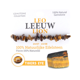 334006 - Tijgeroog Armband - Sterrenbeeld Leeuw