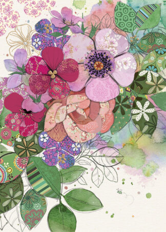 B055 Pink Flowers - BugArt