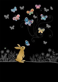 M169 Rabbit Butterflies - Bug Art