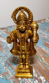 Goudkleurig Hanuman beeld - ~12 cm