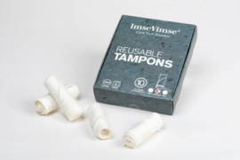 ImseVimse wasbare Mini tampons - 8 stuks - Natural 100% Organic Cotton
