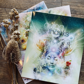 Giving Thanks Greeting Card SET / 10 stuks