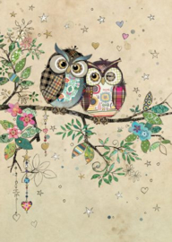 D183 Owl Couple  - BugArt