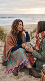 Luxe Sjaal / Omslagdoek / Grand Foulard - Yak Wol (nr. 9)