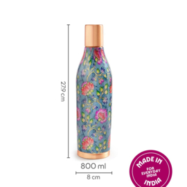 Koperen drinkfles SPRING FLOWERS - 800 ml