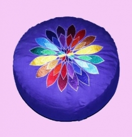 Colour Flower (donker) / meditatiekussen