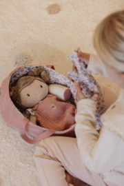 Little Dutch knuffelpop  Rosa in mandje (met naam)