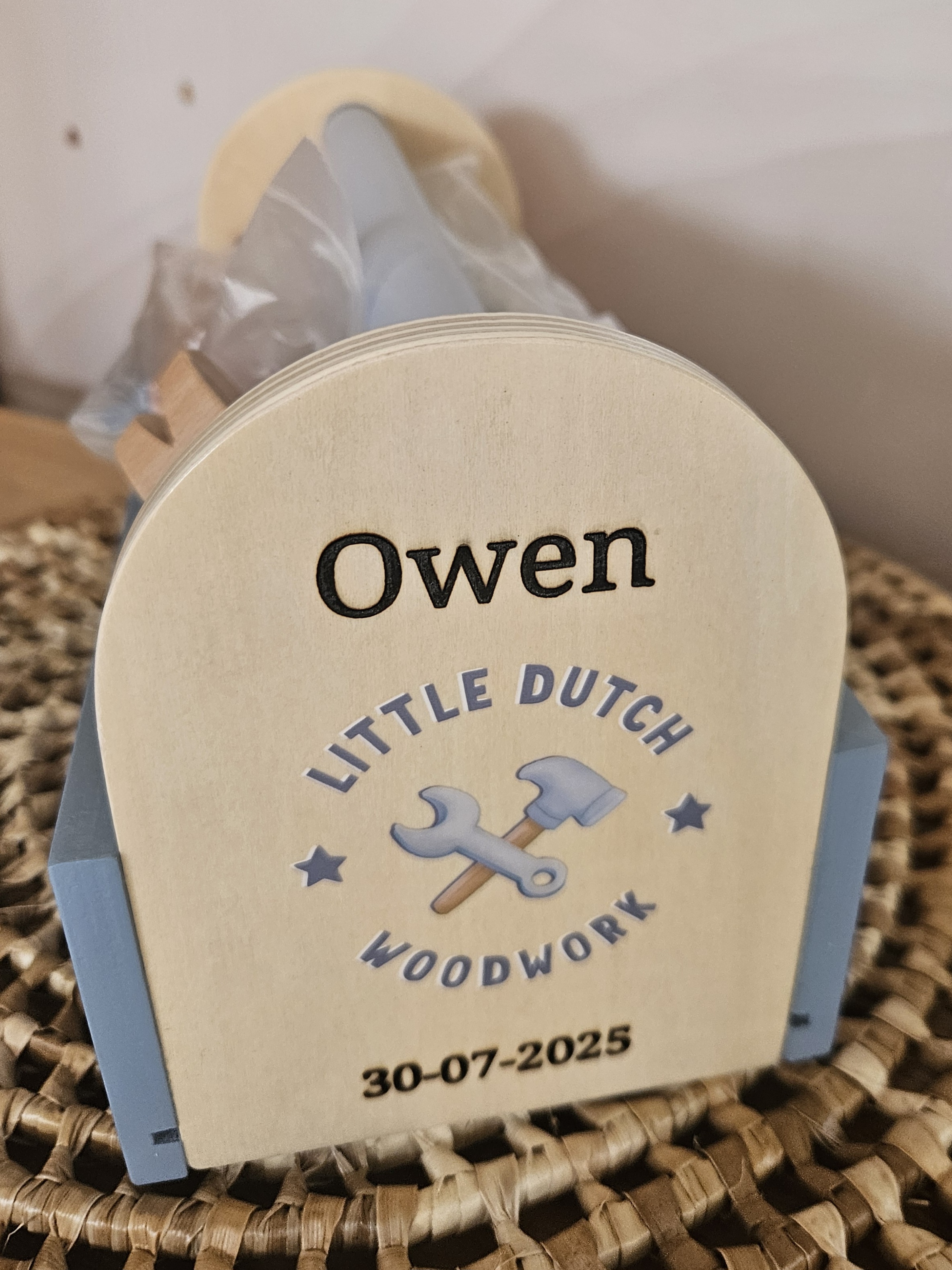 Little Dutch houten gereedschapskist met naam