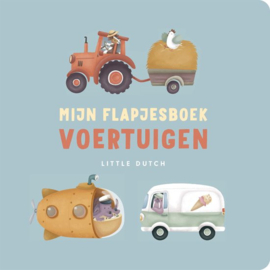 Little Dutch flapjesboek voertuigen (met naam)