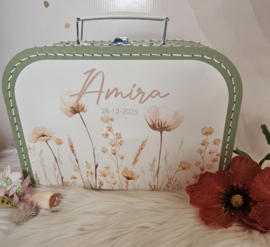 Koffertje met naam Wildflowers